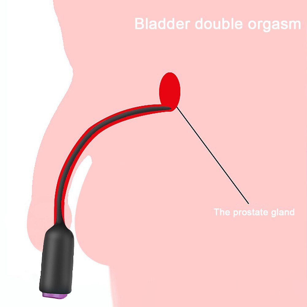 Vibrating Urethral Silicone Catheter Stretching Vibrator