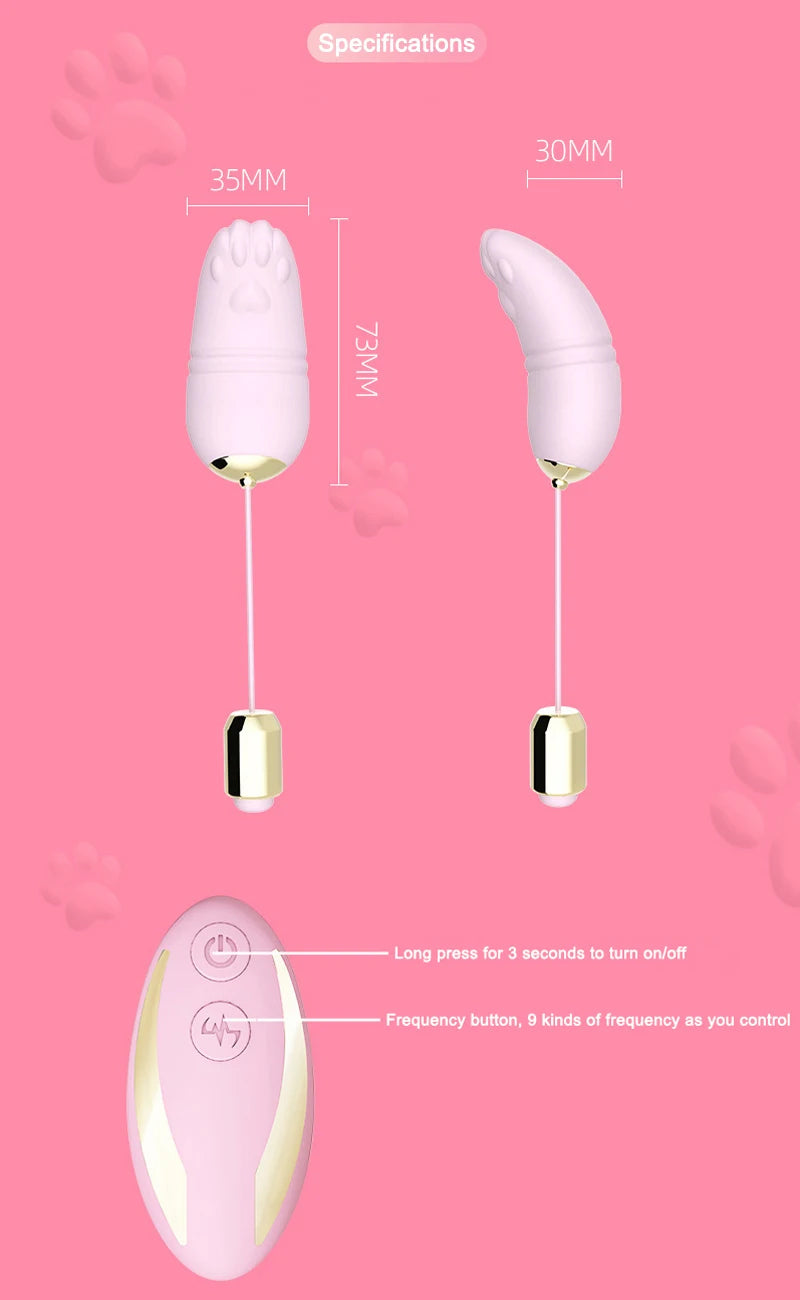 Love Egg Wearable Underwear Wireless Remote Control Vibrator G-Spot Massager Female
