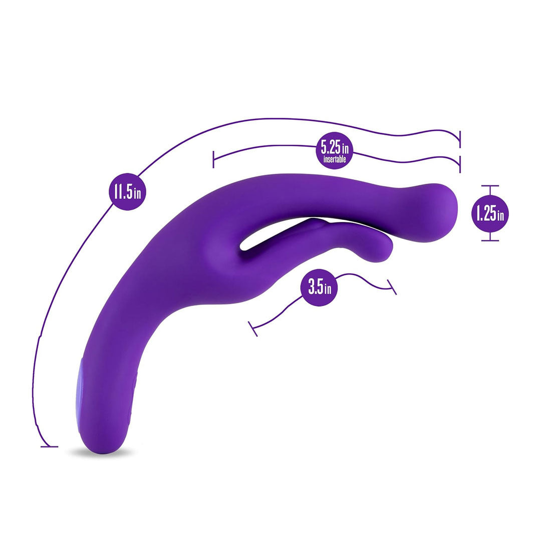 G Wave Purple UltraSilk Waterproof Vibrator Made with Puria Silicone Sextoy for Women