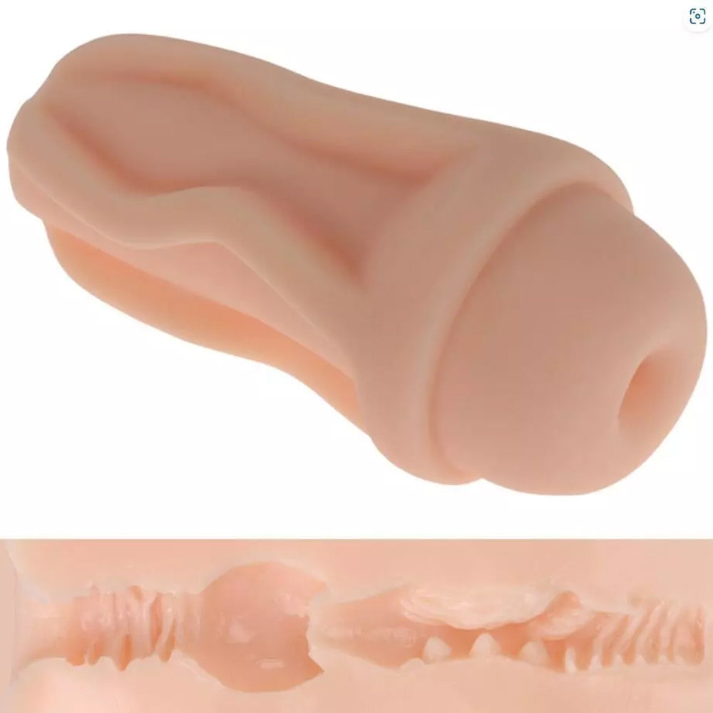 Male Masturbator Artificial Soft Sucking Penis Pump Deep Throat Pearl Milk Tea Cup Gift for Boyfriend Sextoy for Men