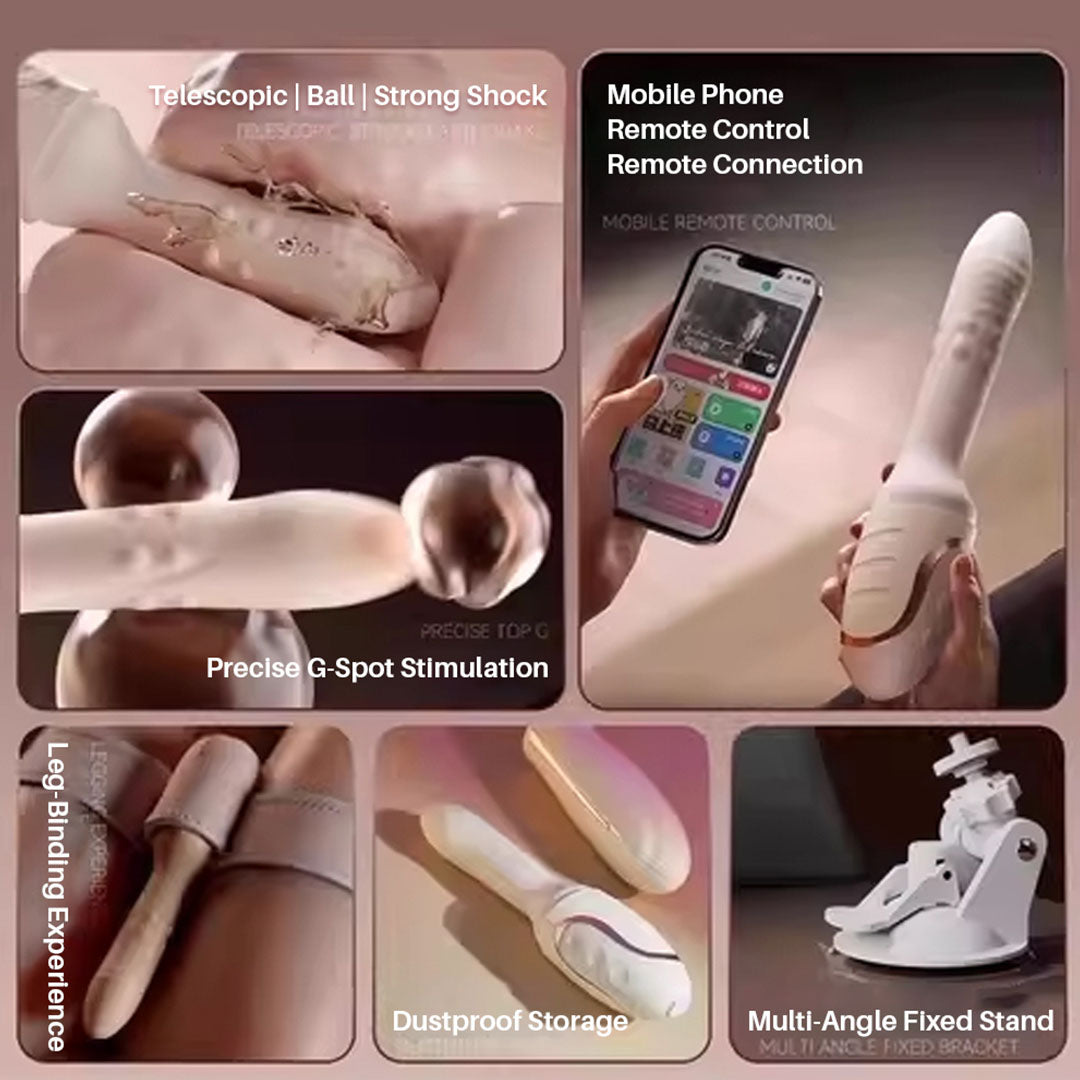 Galaku Tidal Thruster Gun Machine Female Fully Automatic Masturbator Telescopic Thrusting Vibrator Sextoy for Women