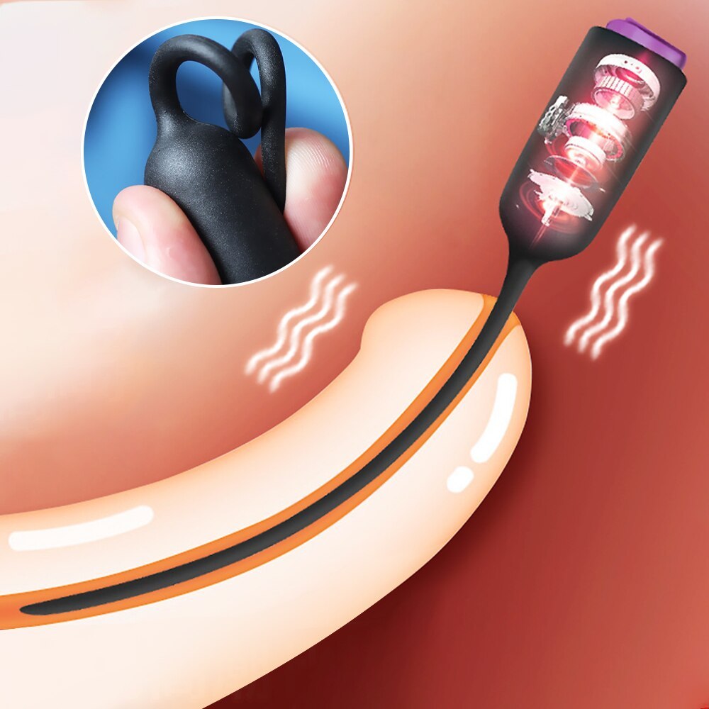 Vibrating Urethral Silicone Catheter Stretching Vibrator
