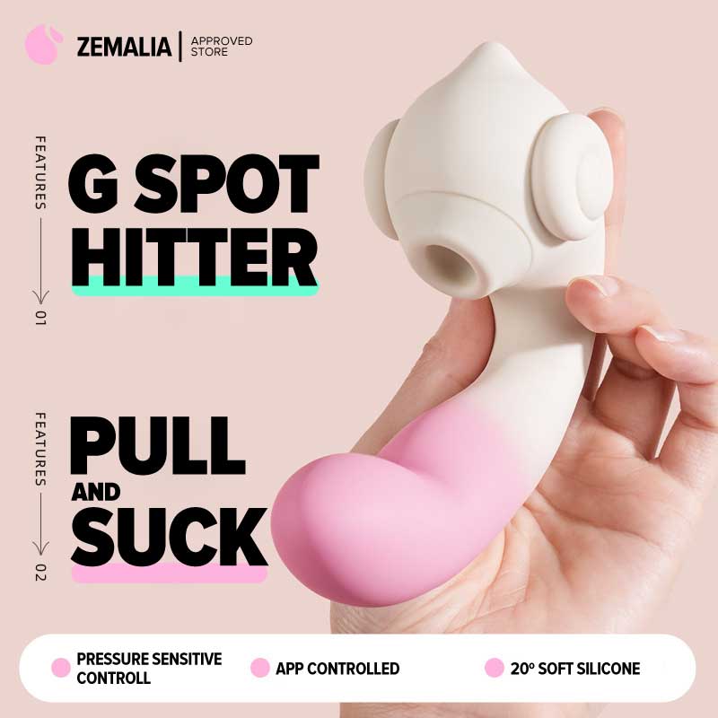 Zemalia App-Controlled Clitoral Suction G Spot Vibrator Sextoy for Women