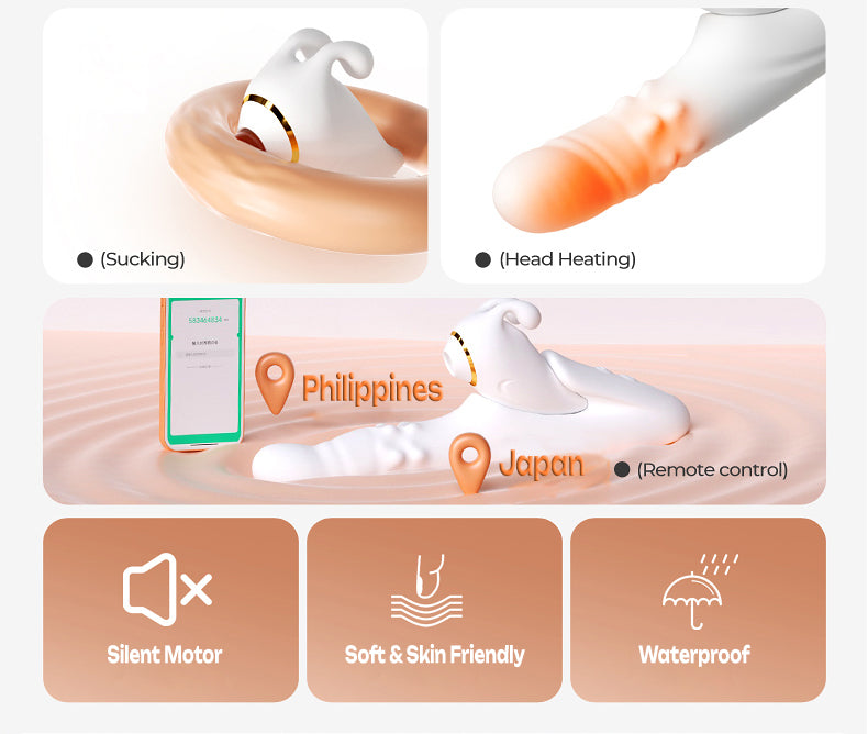 Zhenqu Bliss Rabbit Dildo Vibrator Detachable Sucking Vibrator