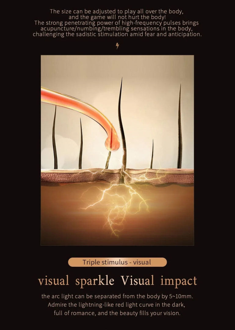 Roomfun Electro Stimulation BDSM Electric Shock Rod Sextoy for Men and Women