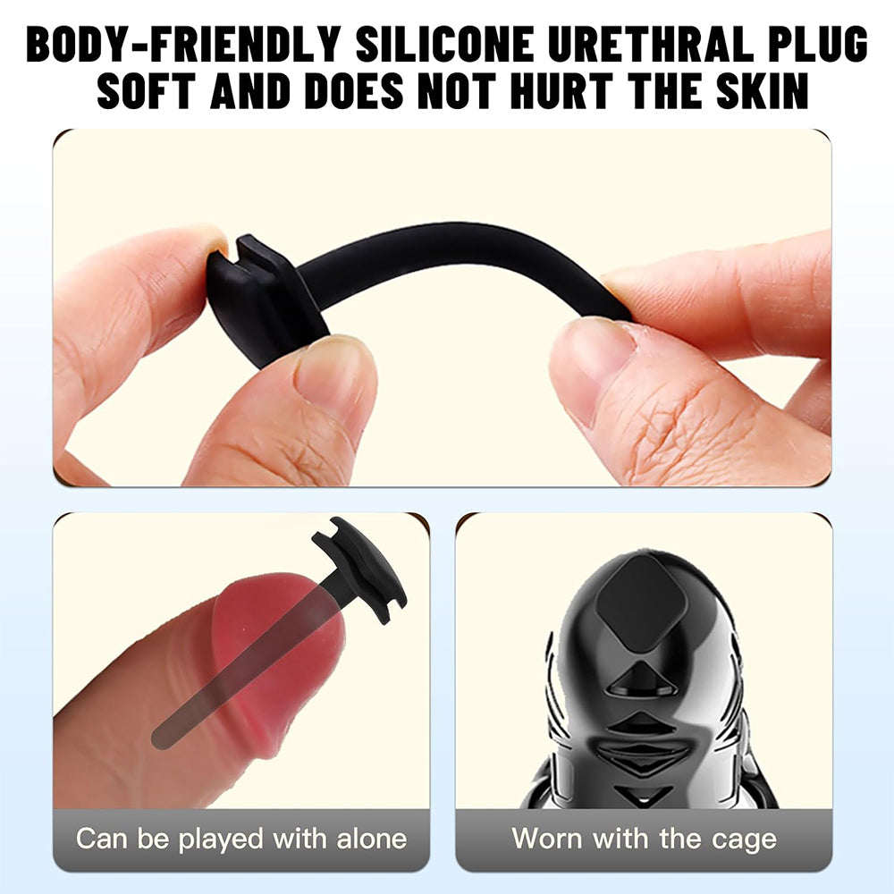 Lockink App Controlled Timed Estim Chastity Cage