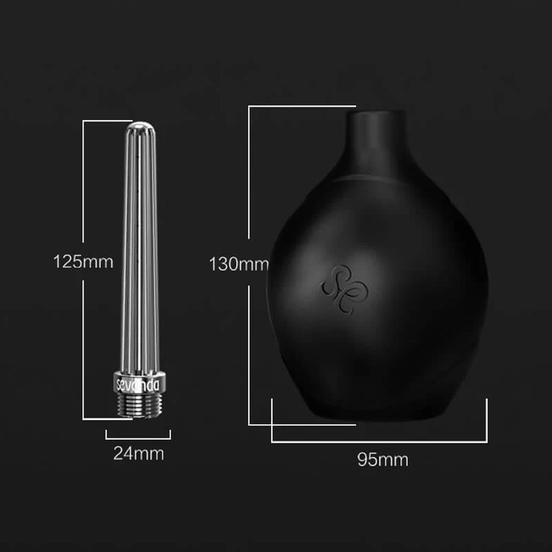 [𝗣𝗥𝗘-𝗢𝗥𝗗𝗘𝗥] Lockink Sevanda Stream Anal Douche Superior Enema Bulb 10 Oz for Women and Men
