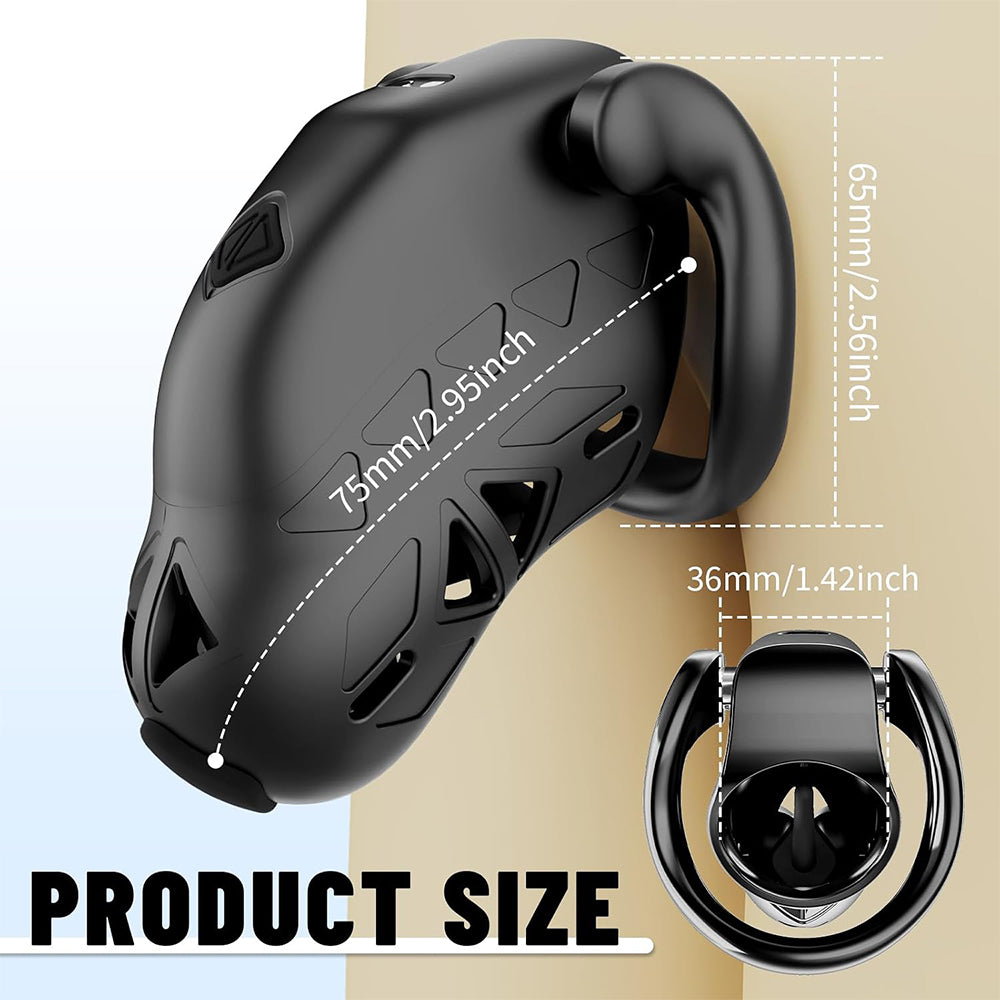 Lockink App Controlled Timed Estim Chastity Cage