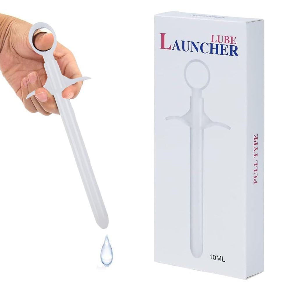 Roomfun Lubricant Launcher Silicone Syringe and Personal Water-based Lubricant for Anal