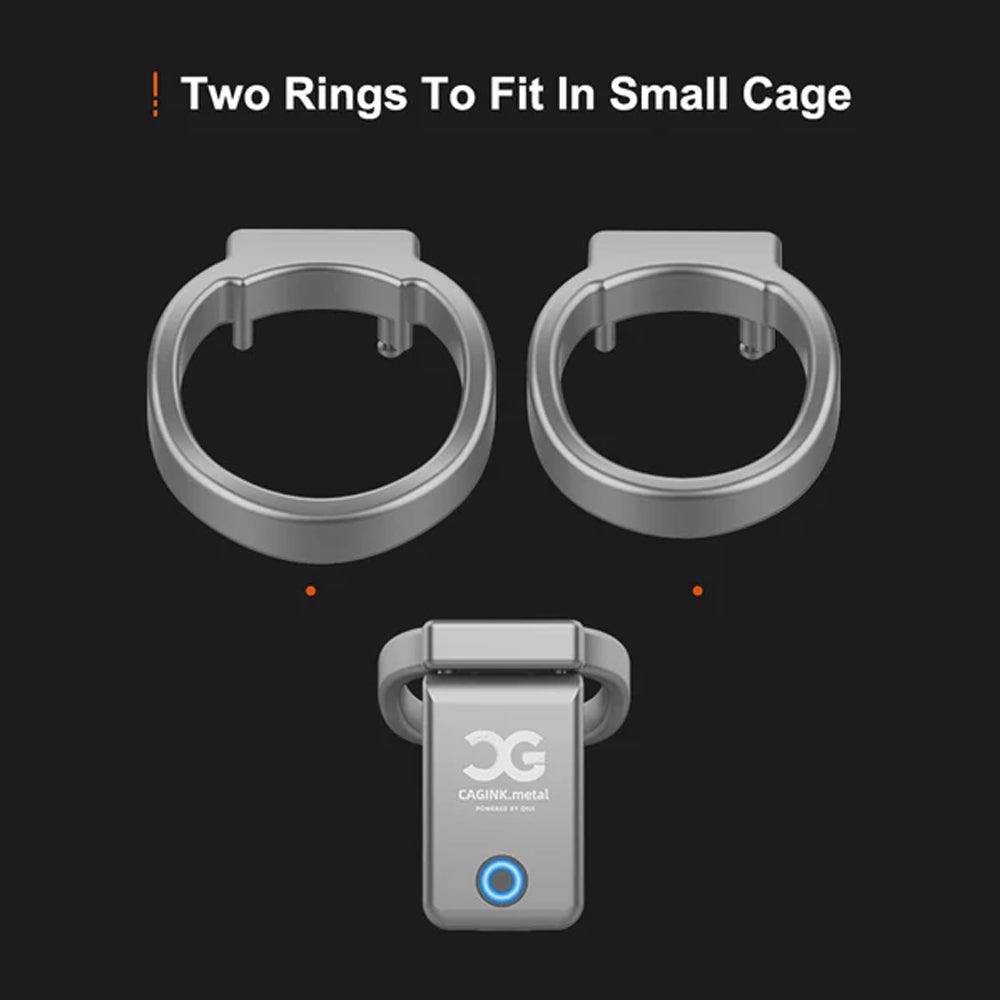 LOCKINK QIUI CAGINK Metal AI-Controlled Smart Chastity Cage Device for Men