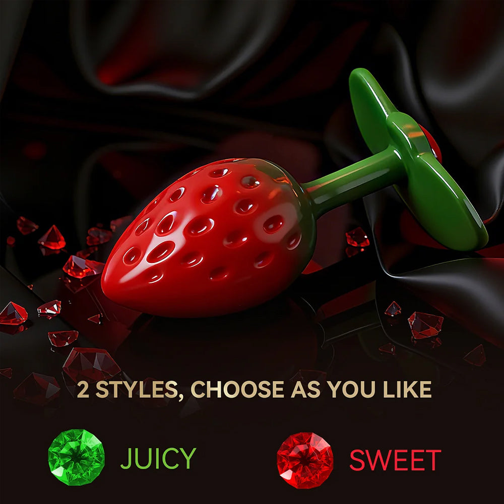 LOCKINK Strawberry Anal Butt Plug Sextoy for Women, Men, Gay