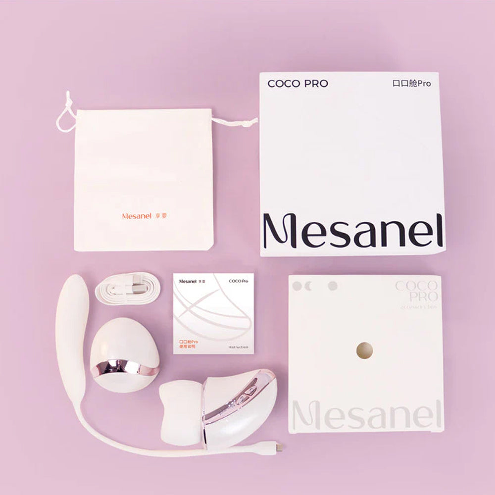 Mesanel CoCo Pro Big Mouth Vibrator Rechargeable G Spot Vibrator Waterproof Adult Massager for Couples Play