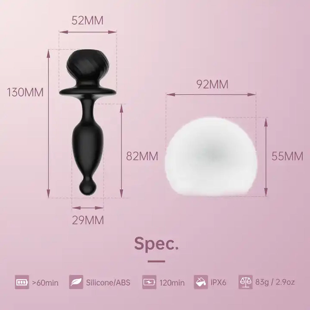 Magic Motion Bunny App Controlled Vibrating Butt Plug