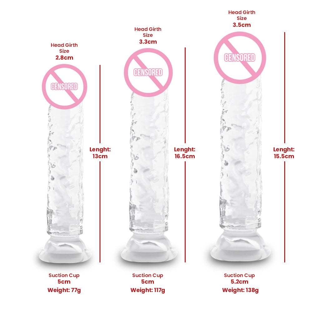 Zhenqu Glass-Like Silicone Dildo