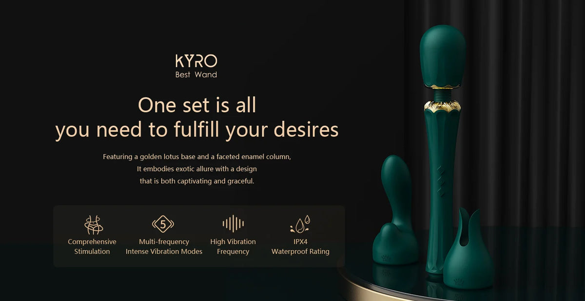 Zalo KYRO Best Wand Massager for Her with Multiple mode for multiple fun