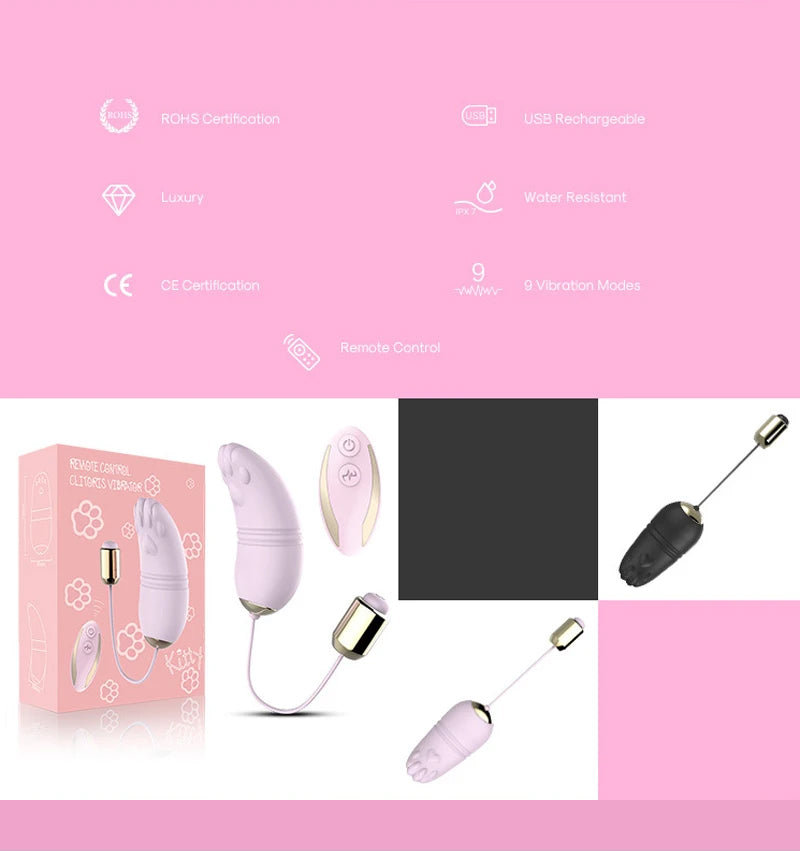 Love Egg Wearable Underwear Wireless Remote Control Vibrator G-Spot Massager Female