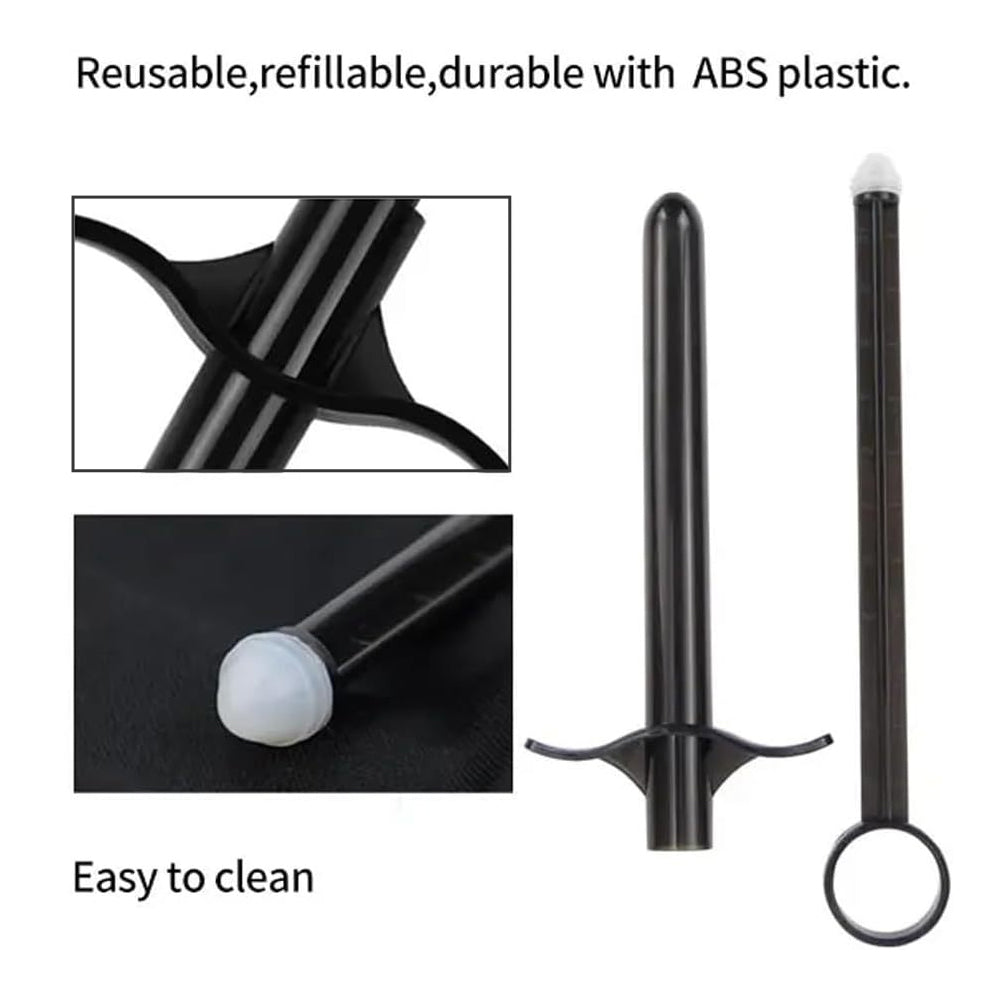Roomfun Lubricant Launcher Silicone Syringe and Personal Water-based Lubricant for Anal