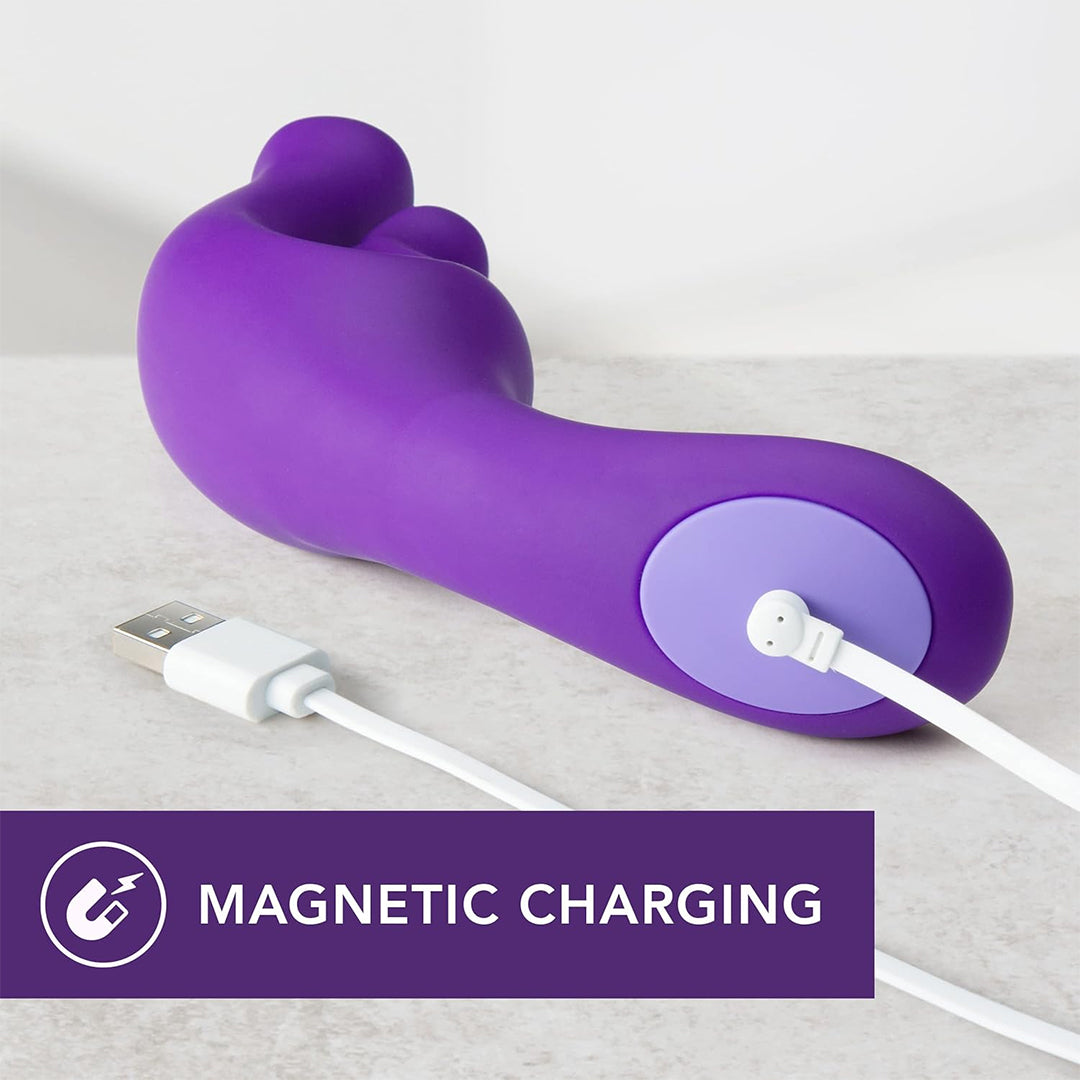 G Wave Purple UltraSilk Waterproof Vibrator Made with Puria Silicone Sextoy for Women