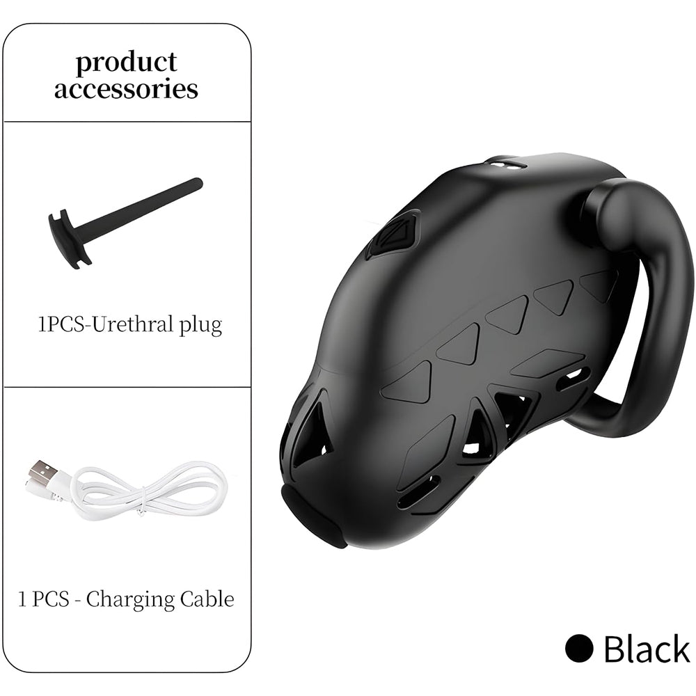 Lockink App Controlled Timed Estim Chastity Cage