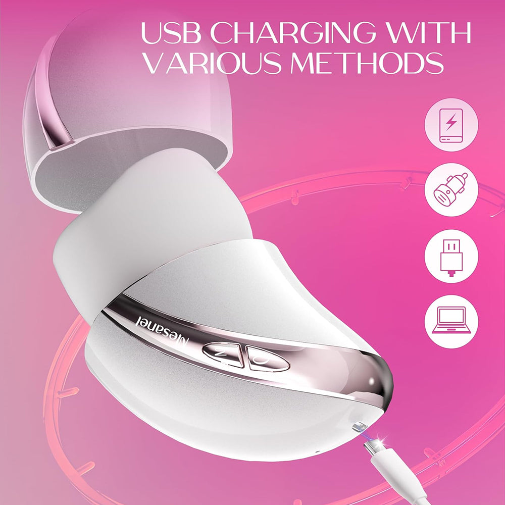 Mesanel CoCo Pro Big Mouth Vibrator Rechargeable G Spot Vibrator Waterproof Adult Massager for Couples Play