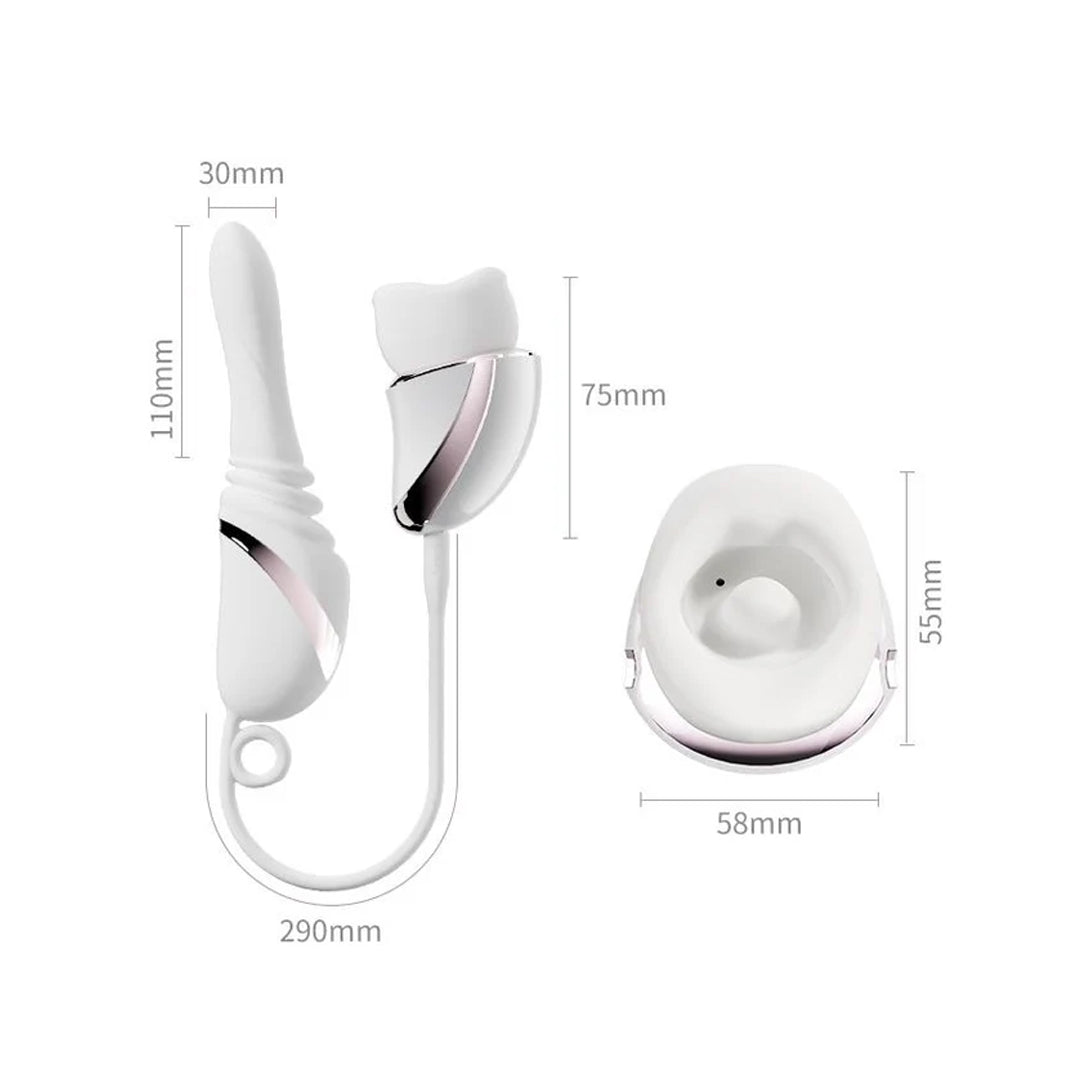 Mesanel Coco Pro Max  Mouth Vibrator Rechargeable G Spot Vibrator Quiet Clitoral Stimulator for Women
