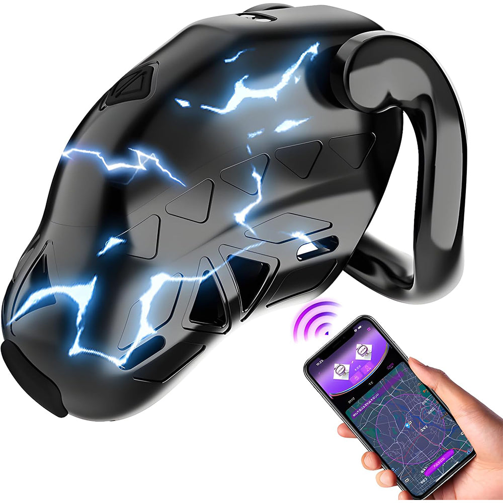 Lockink App Controlled Timed Estim Chastity Cage