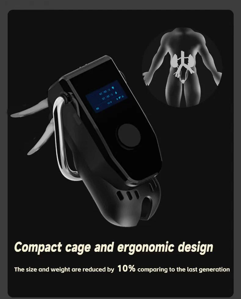 [𝗣𝗥𝗘-𝗢𝗥𝗗𝗘𝗥] LOCKINK Bee Sting Smart Chastity Cage with App & Estim Control