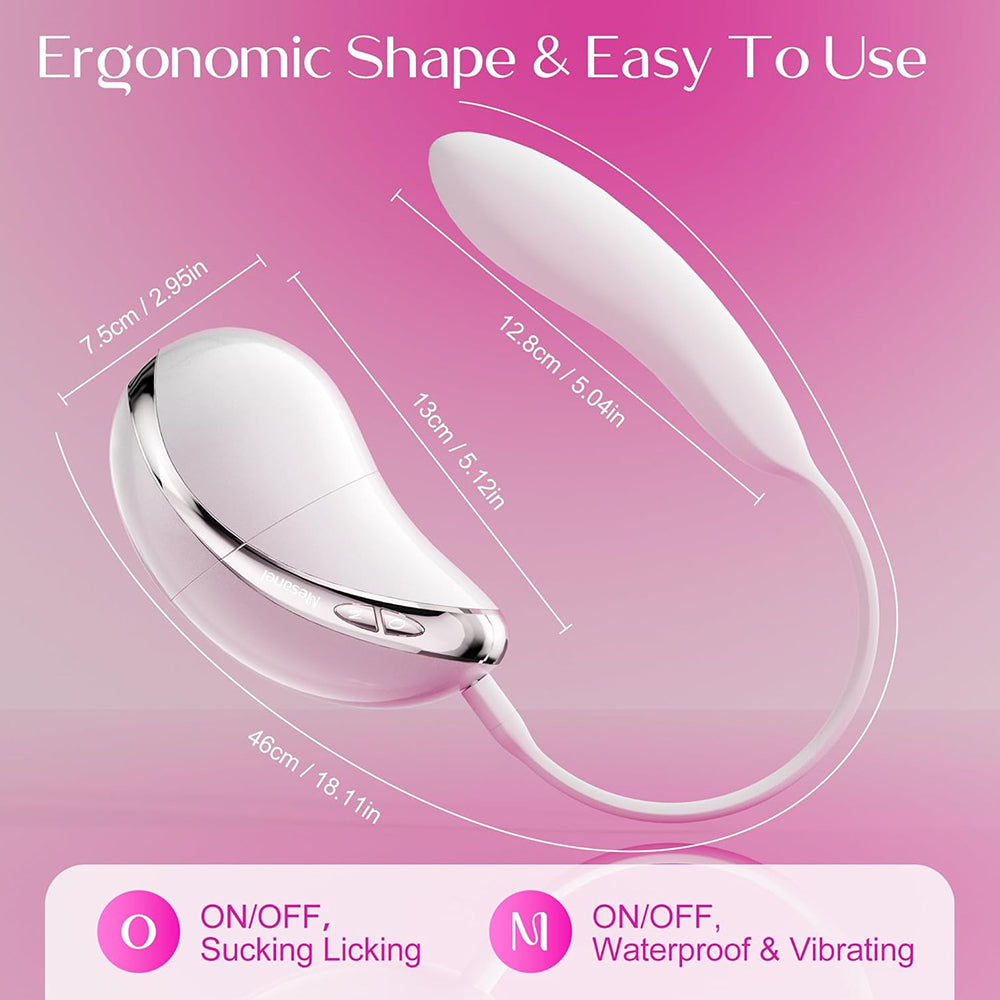 Mesanel CoCo Pro Big Mouth Vibrator Rechargeable G Spot Vibrator Waterproof Adult Massager for Couples Play