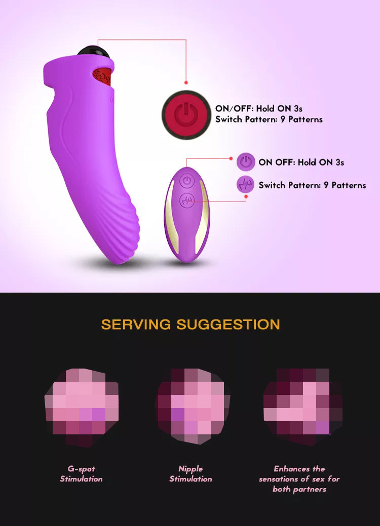 Useeker Aurora G-spot Massage Finger Sleeve Dildo Vibrator