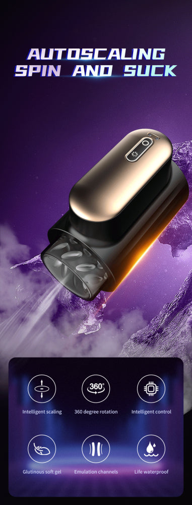 6.2'' Full-length Automatic Thrusting Rotating Male Masturbator Cup