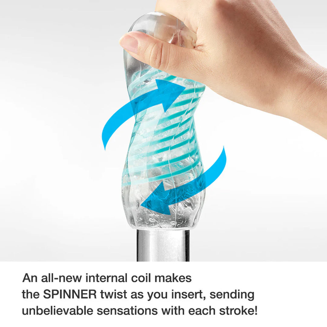 TENGA Spinner | Sex Toys for Men Spiral Motion Male Masturbator | Reusable Soft TPE Flesh, Made in Japan