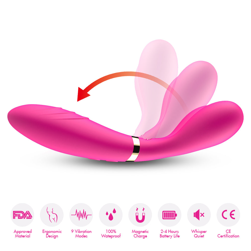 3 Headed Wand Vibrator Massager Body Safe Silicone Vibration Sex Toy for Women