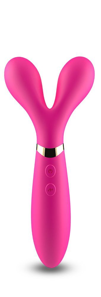 3 Headed Wand Vibrator Massager Body Safe Silicone Vibration Sex Toy for Women